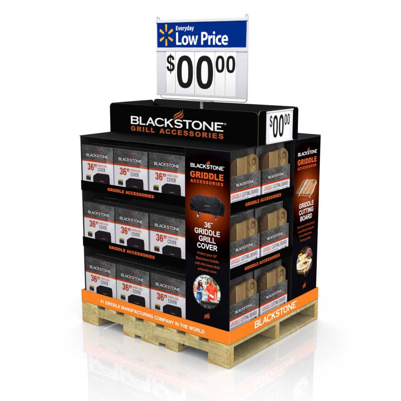 Full-Pallet Display Club Store Retail Grilling Season