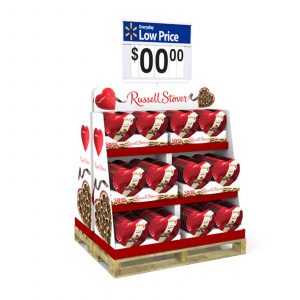 Half-Pallet Display Retail Holiday Chocolate