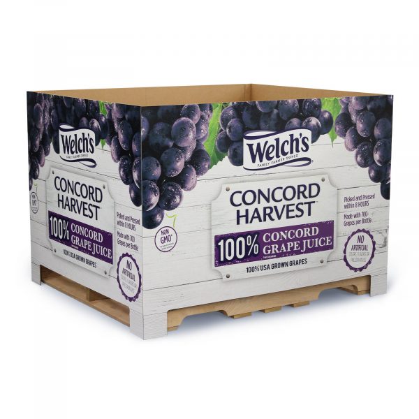 Pallet Skirts - Welch's Grape Juice Display Pallet Skirts - Welch's Grape Juice Display