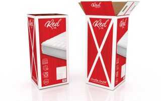 Bedding Mattress In A Box Memory Foam Packaging Digital Printing