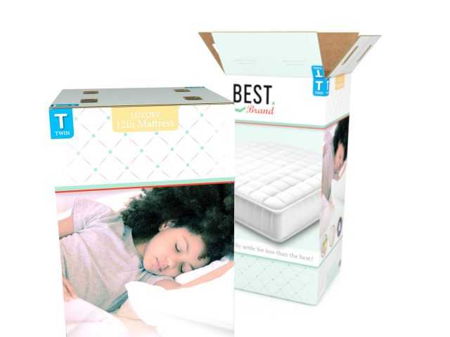 Bedding Mattress In A Box Memory Foam Packaging Digital Printing