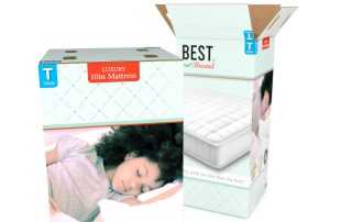 Bedding Mattress In A Box Memory Foam Packaging Digital Printing