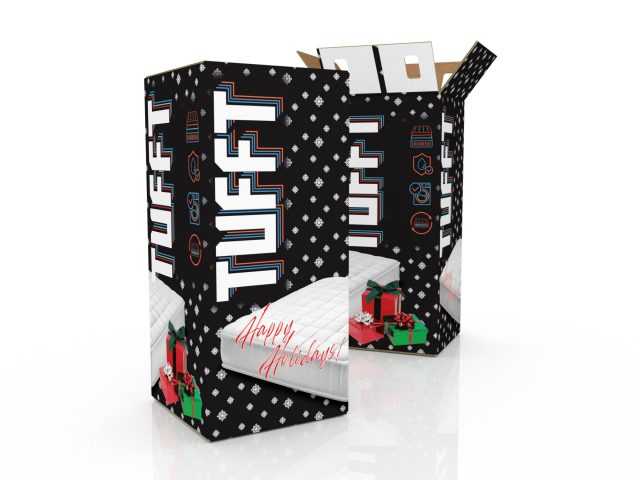 Bedding Mattress In A Box Memory Foam Packaging Digital Printing
