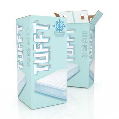 Bedding Mattress In A Box Memory Foam Packaging Digital Printing