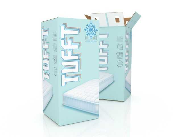 Bedding Mattress In A Box Memory Foam Packaging Digital Printing