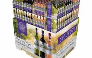Wine SRP Packaging RRP Shelf-Ready Retail-Ready Full Pallet Display