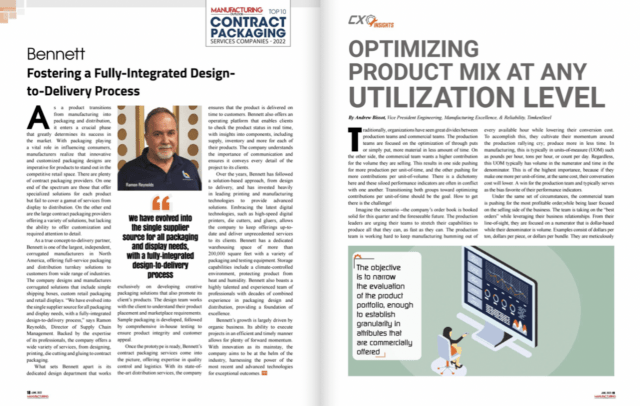 Bennett Packaging Featured In Manufacturing Outlook